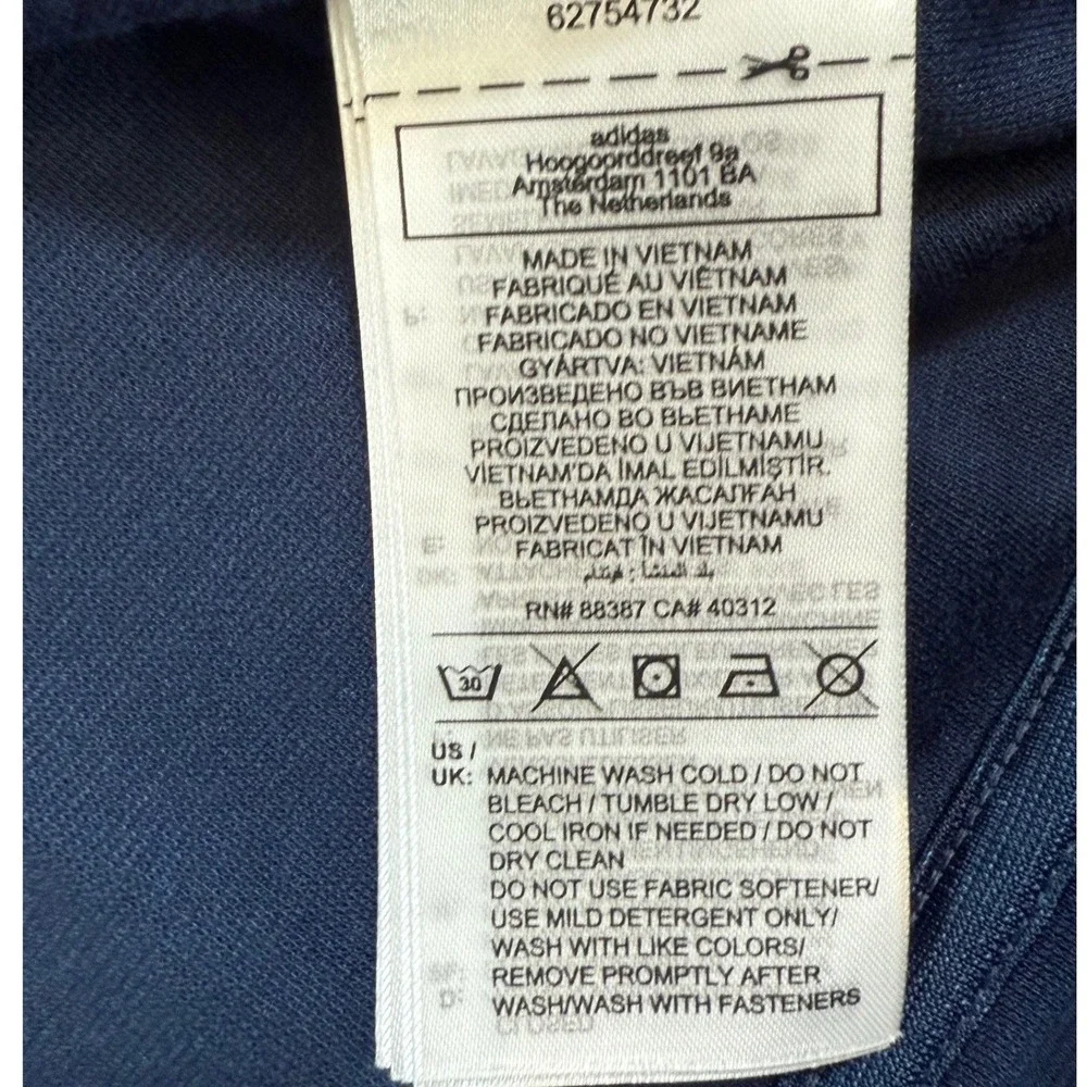 Adidas Mens ELVTD 1/4 Zip Vest Navy Blue Size S‎ Sleeveless Golf Athleisure